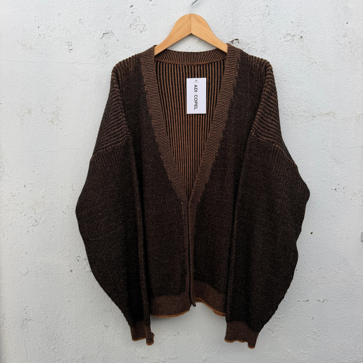 Vintage 90s 2 Tone Button Down Cardigan Knit Sweater