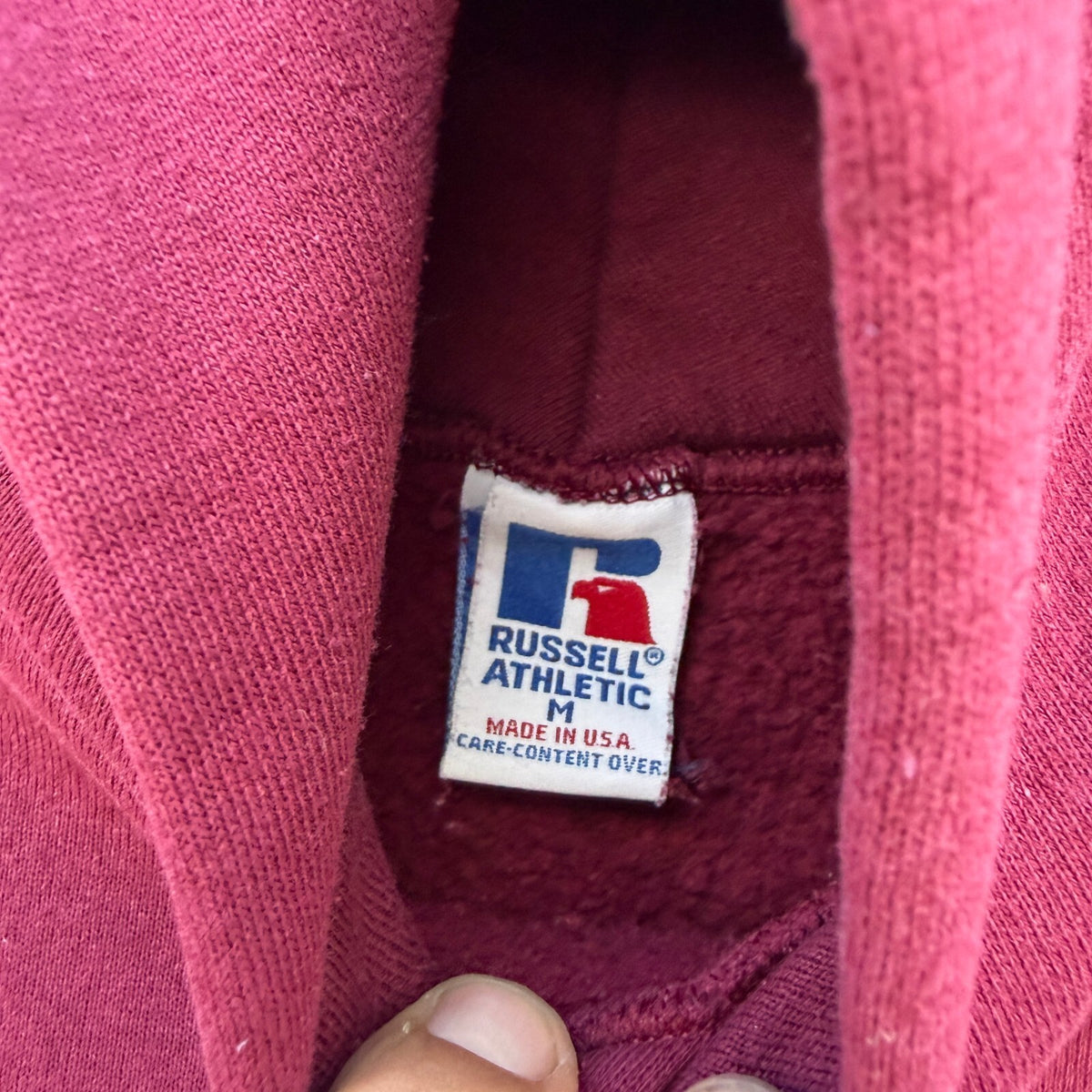 Vintage Russell Collegiate Hooded Sweatshirt 90s