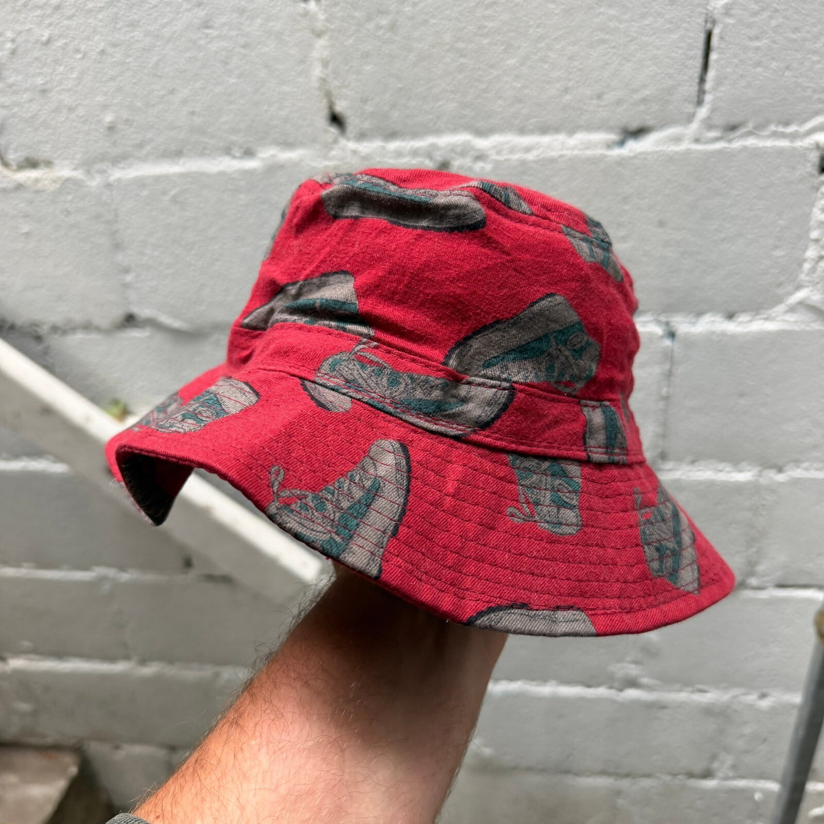Vintage 90s EMS Boot Bucket Hat Design