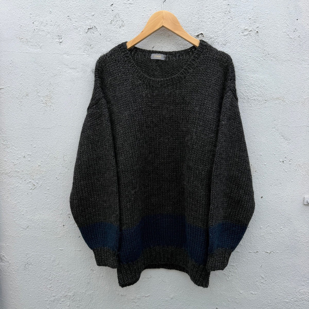 Vintage 80s Comme Des Garcons Homme Wool Knit Stripe Sweater