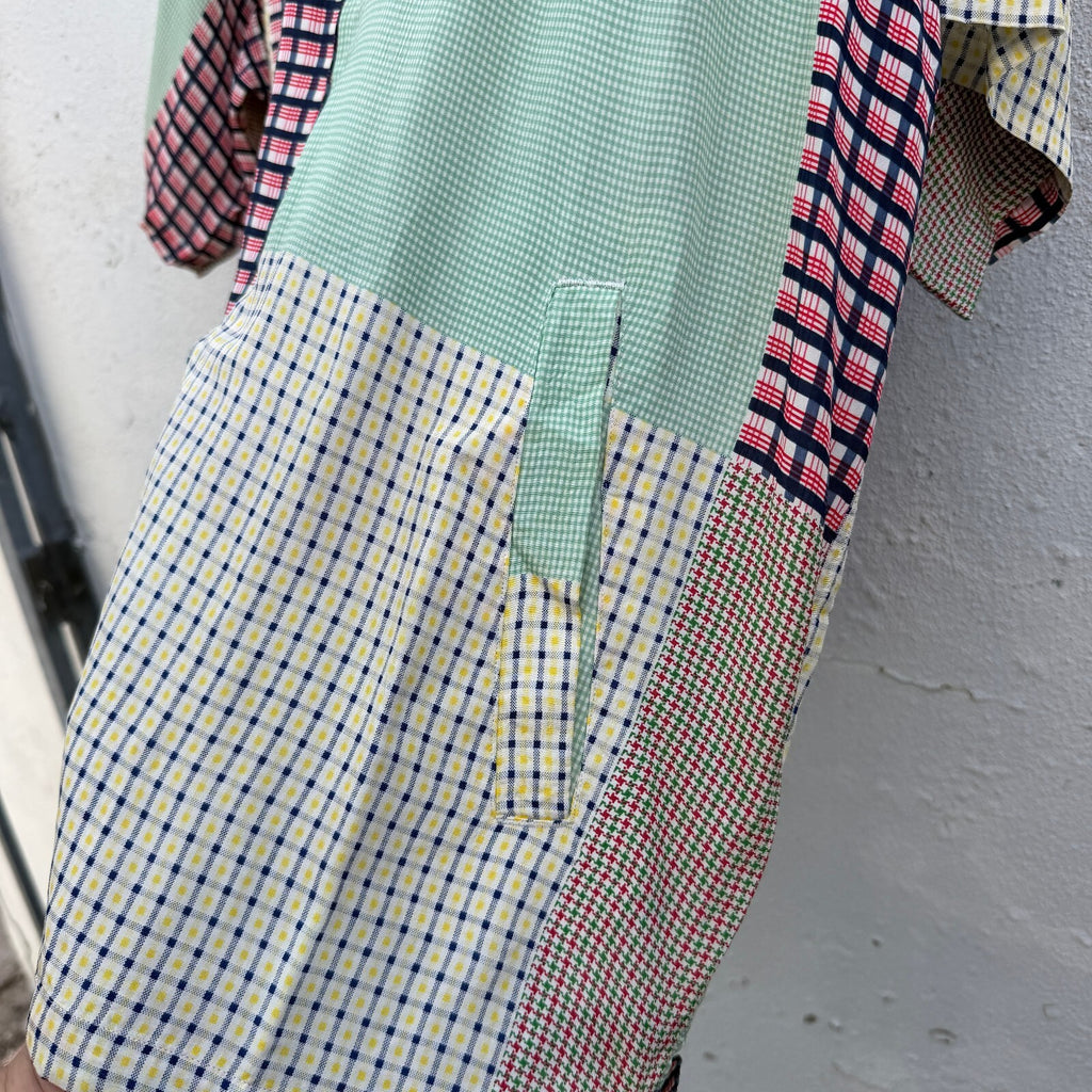 Comme des Garcons Homme AD1997 Patchwork Zipdown Shirt