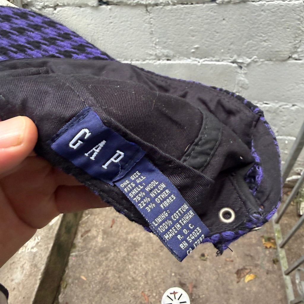 Vintage 90s GAP Houndstooth Wool Hat