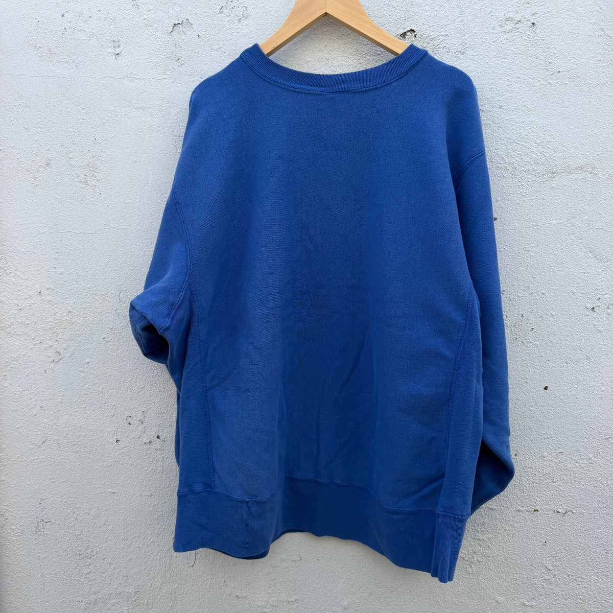 80s Champion Reverse Weave Blue Blank Pullover Sweatshirt