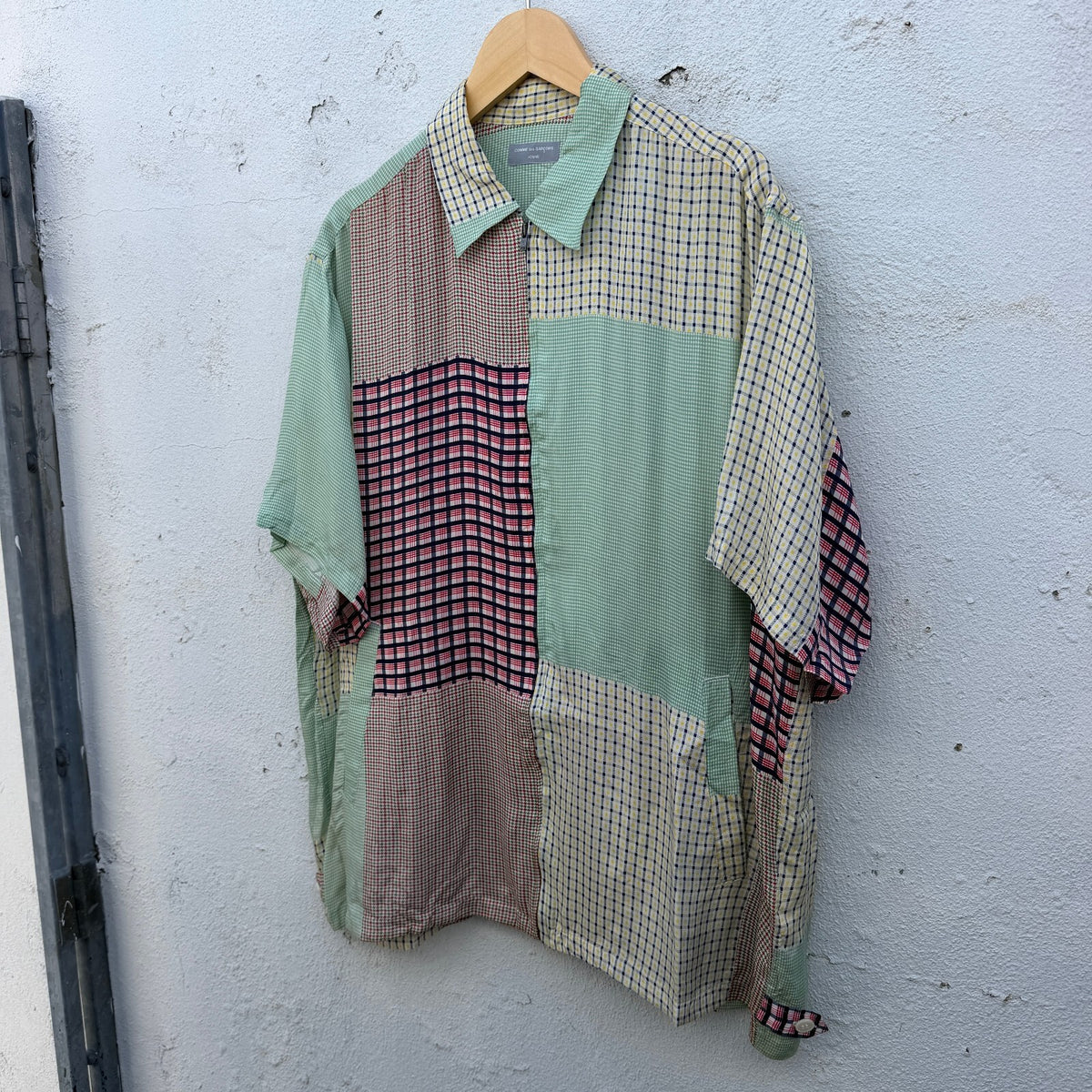 Comme des Garcons Homme AD1997 Patchwork Zipdown Shirt