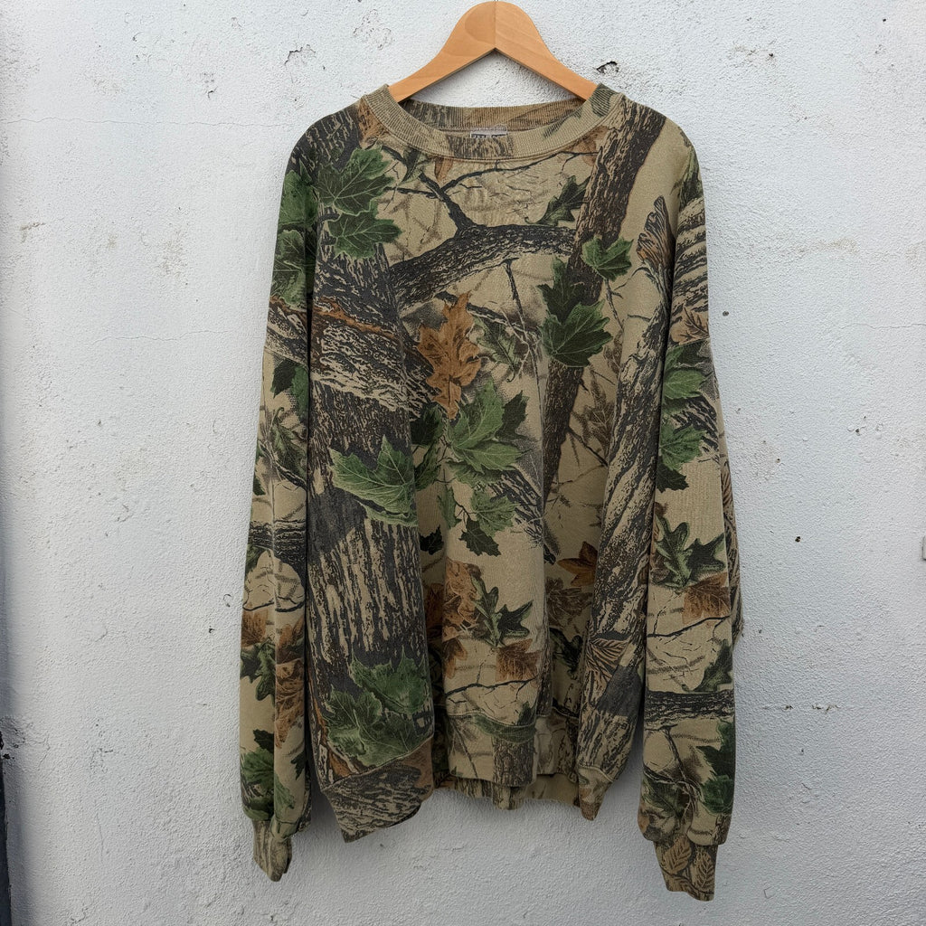 90s Camo Realtree Allover Print Sweatshirt